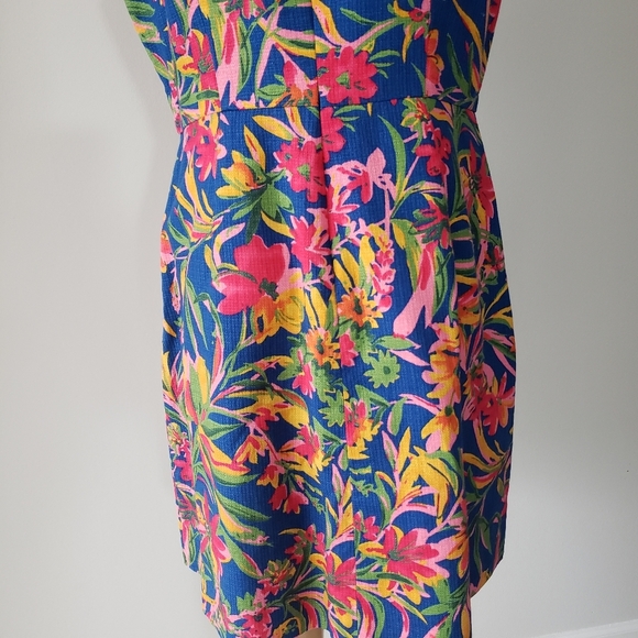 J.Crew factory floral short sleeveless dress size 12 - Picture 2 of 10